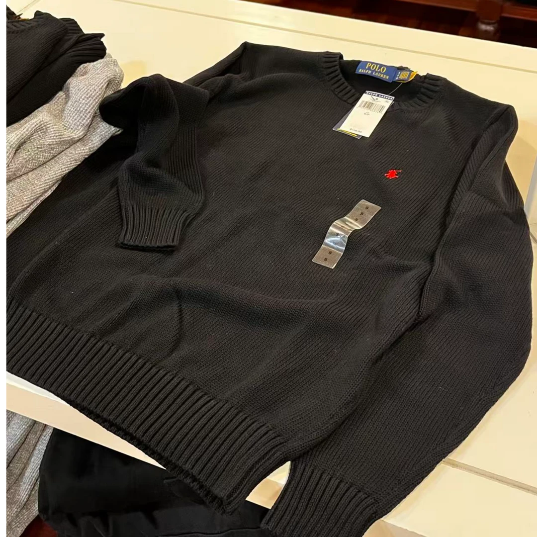 Ralph Lauren/拉夫劳伦男士小马标圆领套头毛衣