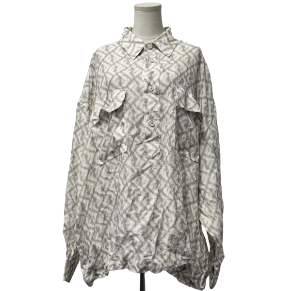 妃鱼/芬迪/亚麻/衬衫/99新/s一零二九