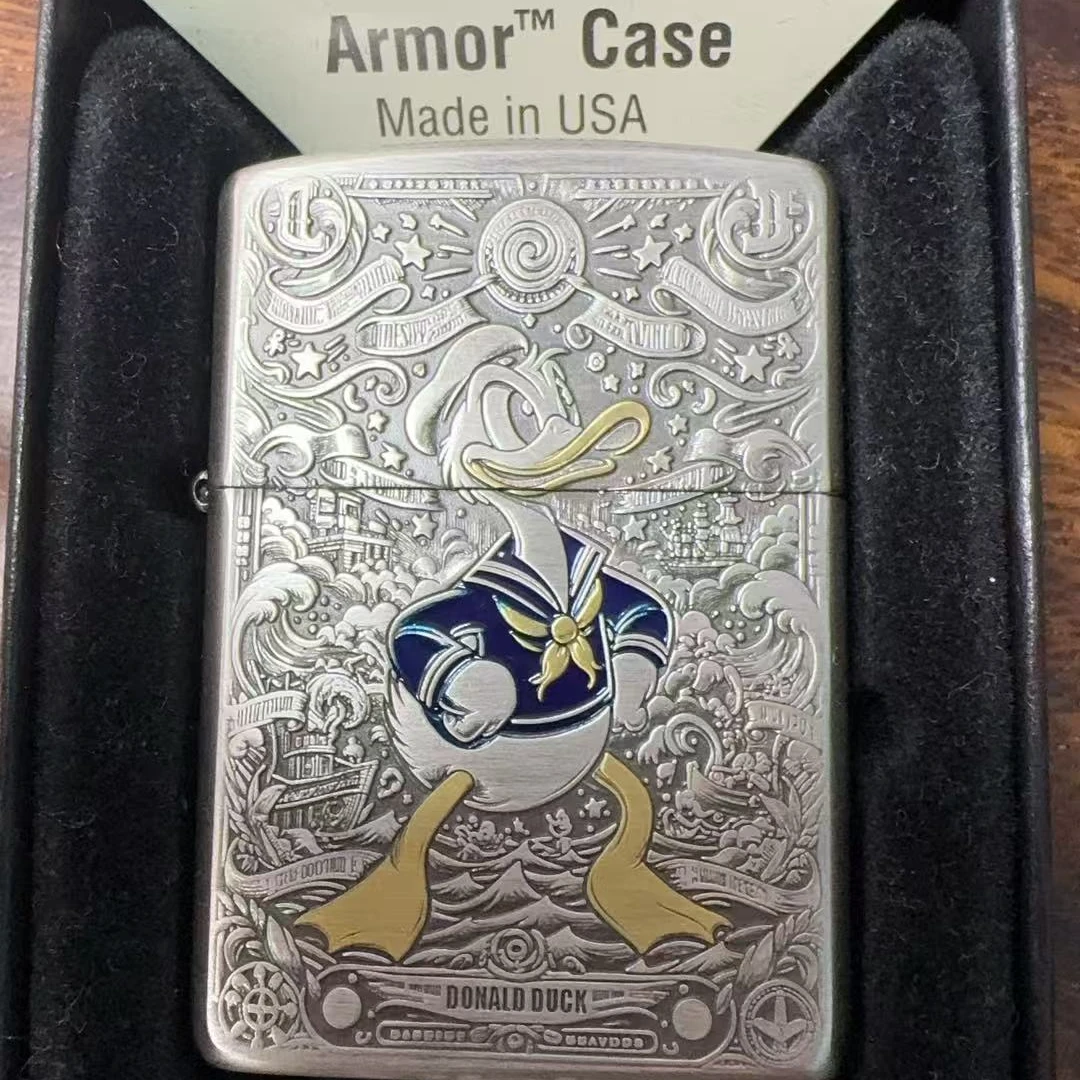 ZIPPO/之宝打火机熏银盔甲【唐老鸭】直播间专属