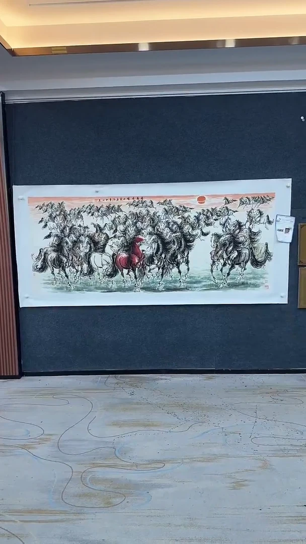 国画9.25-严选-黄春香-小八尺万马奔腾-J06