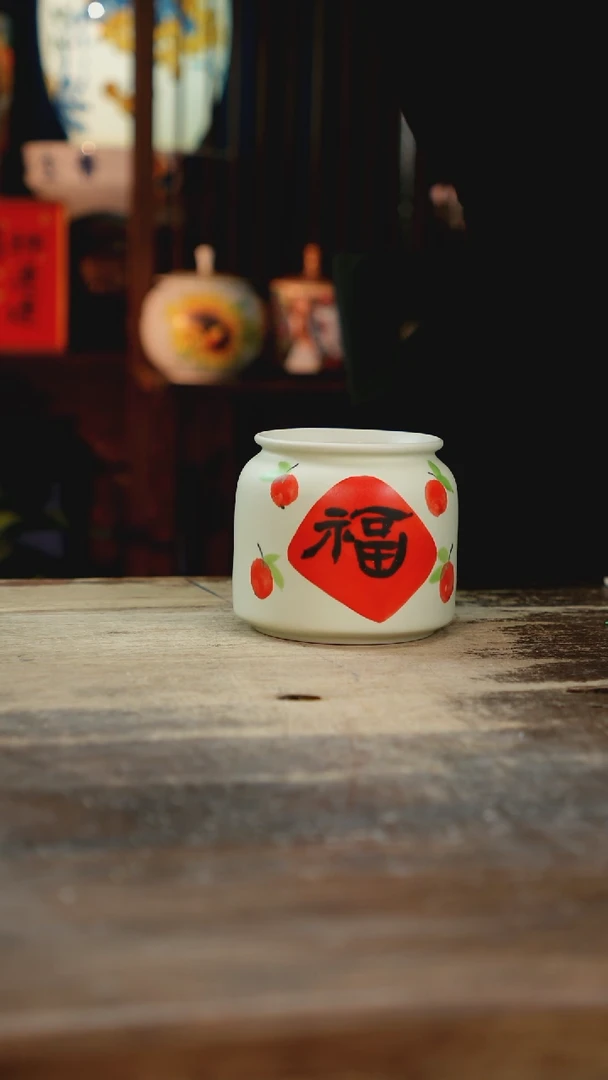 【闪购商品】瓷片景德镇纯手工釉下彩精品花瓶