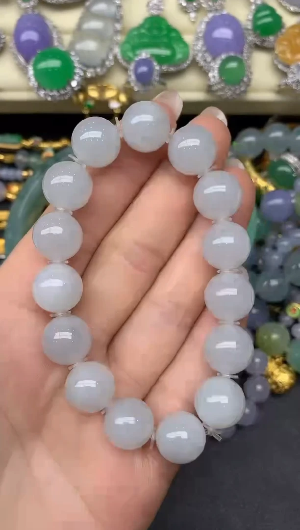 未镶嵌手串翡翠113-雪姐翡翠天天见