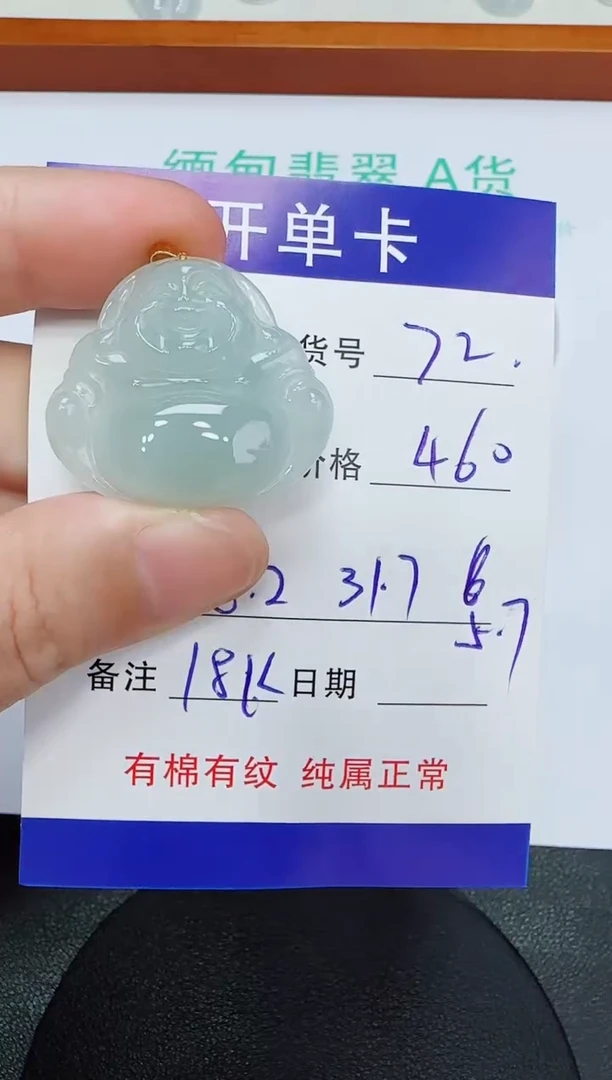 吊坠(赠链)未镶嵌翡翠72