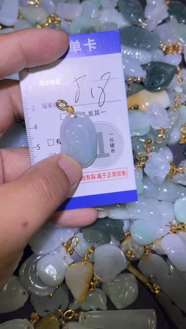 颈饰未镶嵌翡翠天然A货翡翠