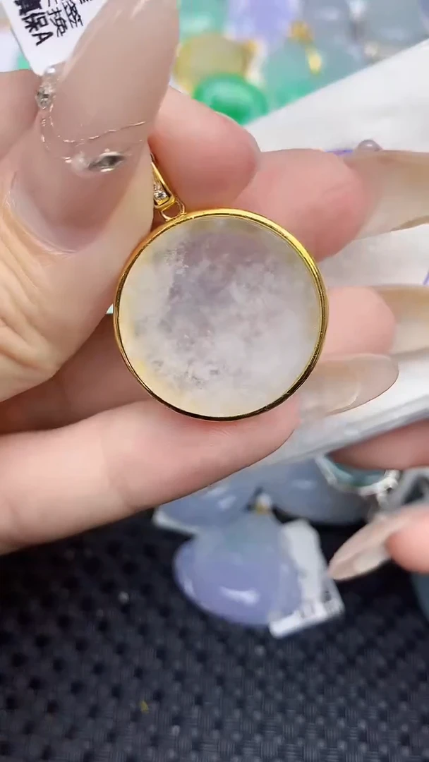 颈饰银S925镶嵌翡翠113   天然翡翠A货  百元以上9米证书费自理