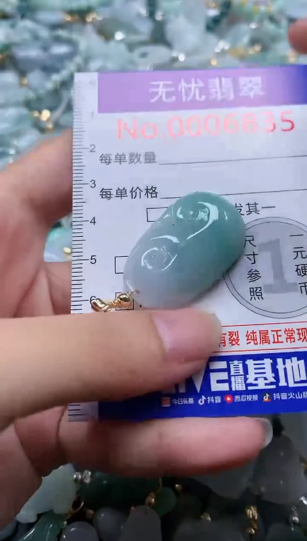 翡翠未镶嵌吊坠(不含链)6835