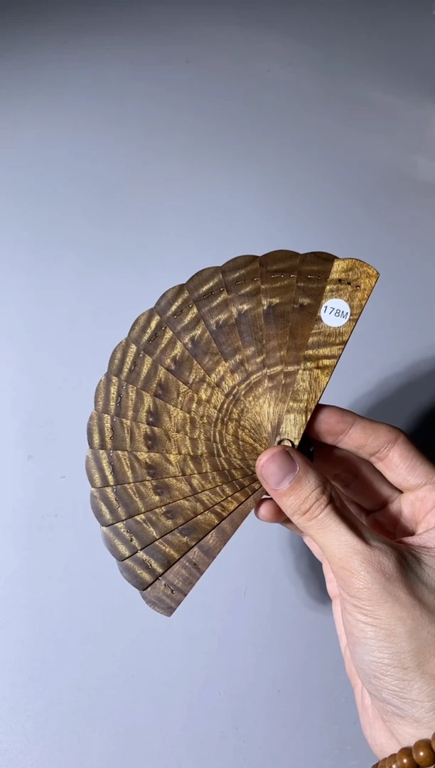 【闪购商品】金丝楠178号10cm金丝楠迷你扇