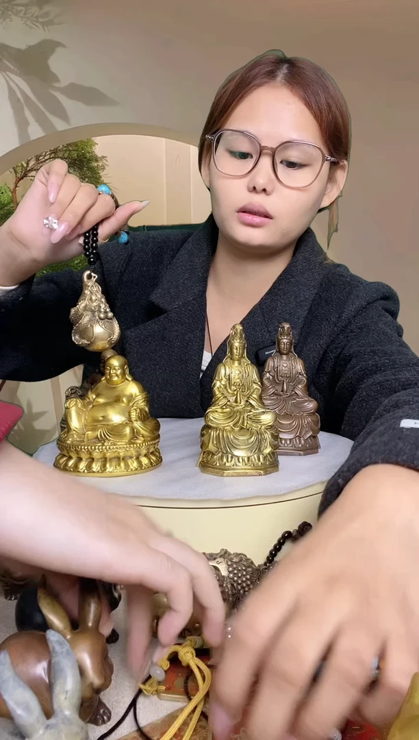 黄铜黄铜葫芦挂件一件