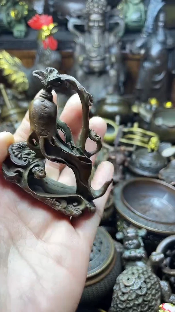 闪购链接，点击下单，有运费险，铜摆件