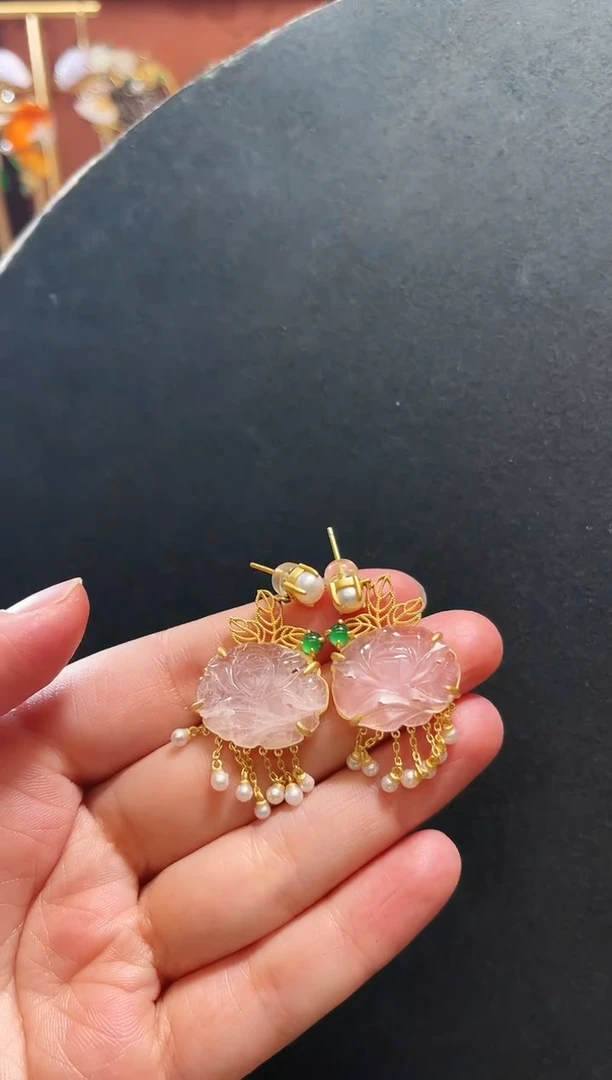 【闪购商品】水晶耳饰银S925镶嵌耳饰