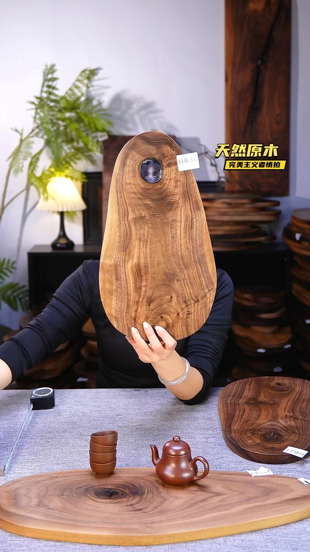 木北美黑胡桃原木.干裂疤结不属于商品质量问题完美主义者慎拍
