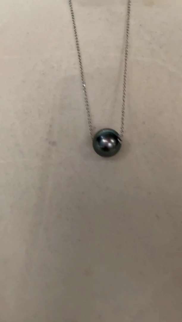 吊坠(赠链)18K金镶嵌海水珍珠路路通