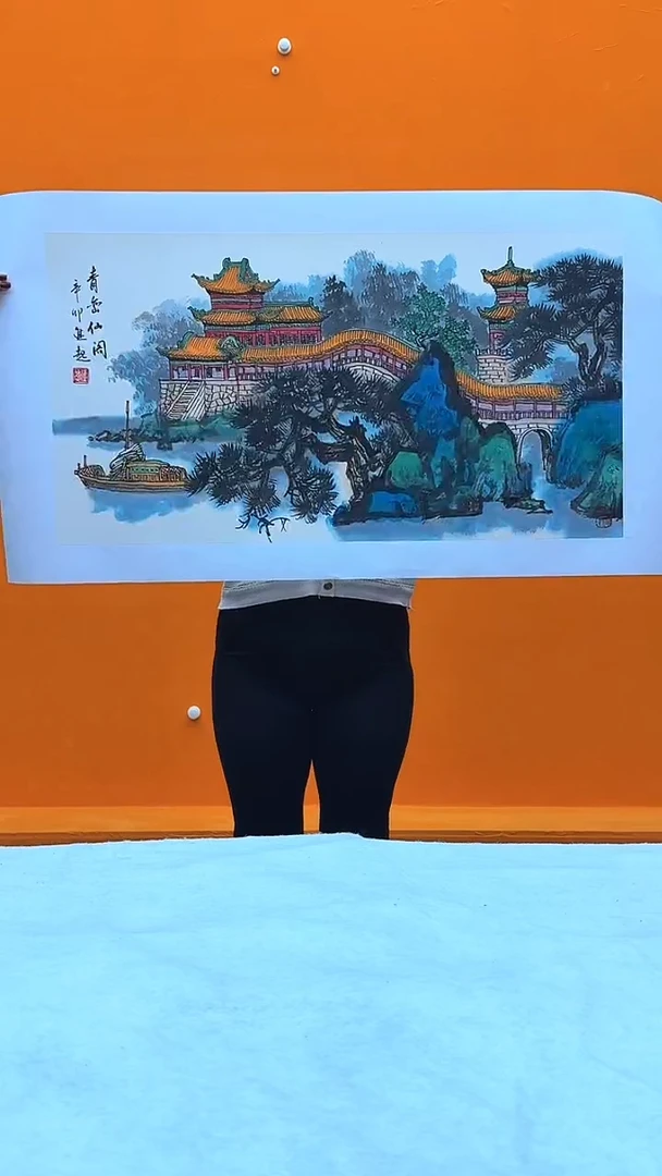 国画37山水-李进起-4平尺