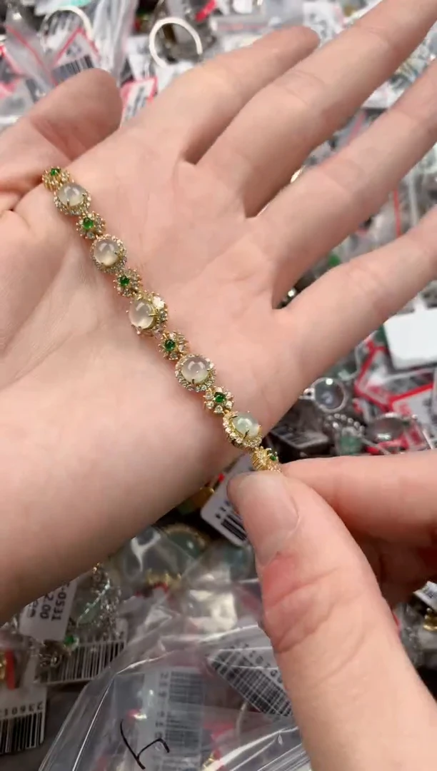 银S925镶嵌戒指翡翠222----1