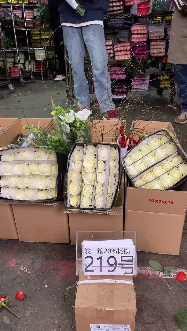 219号♥中通含20%耗损发一箱鲜花