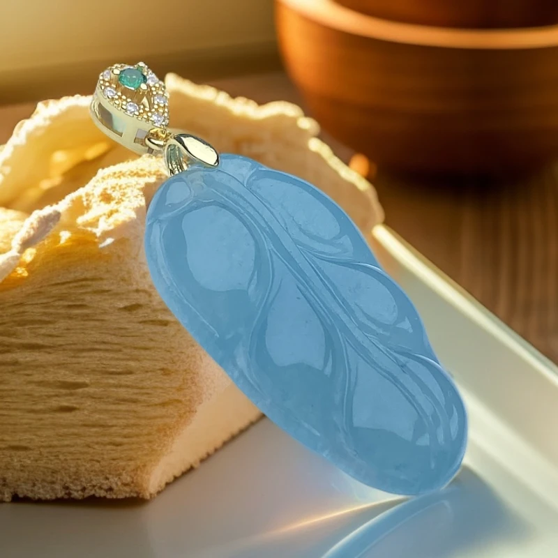 758号精品老蓝冰冰清玉叶吊坠多样性发一件