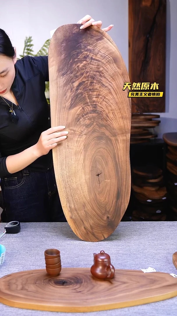 木北美黑胡桃原木.干裂疤结不属于商品质量问题完美主义者慎拍