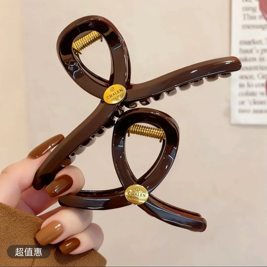 超高级～韩国东大门同款金标C系2025新款高级感半抓全抓大抓夹