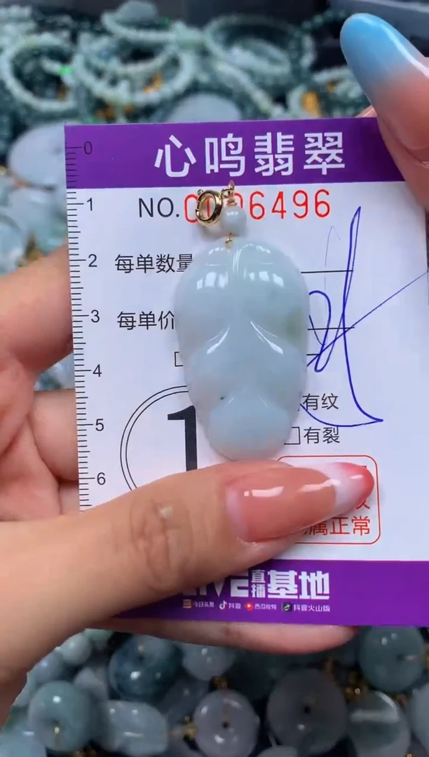 翡翠未镶嵌颈饰闪购006496
