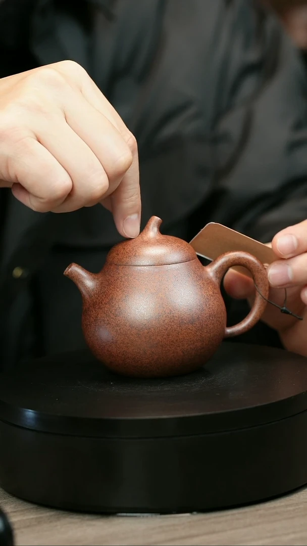 茶壶紫砂滨H2304赵翠虹天星光素茄瓜