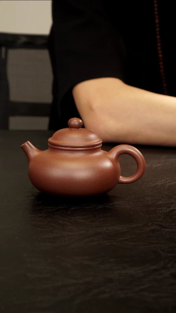 茶壶紫砂618价格黑紫泥容天160cc