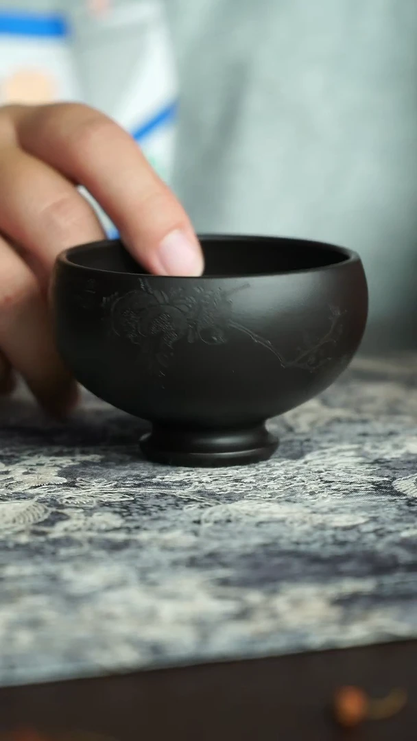 茶杯紫砂17号宜兴紫砂主人杯瑕疵