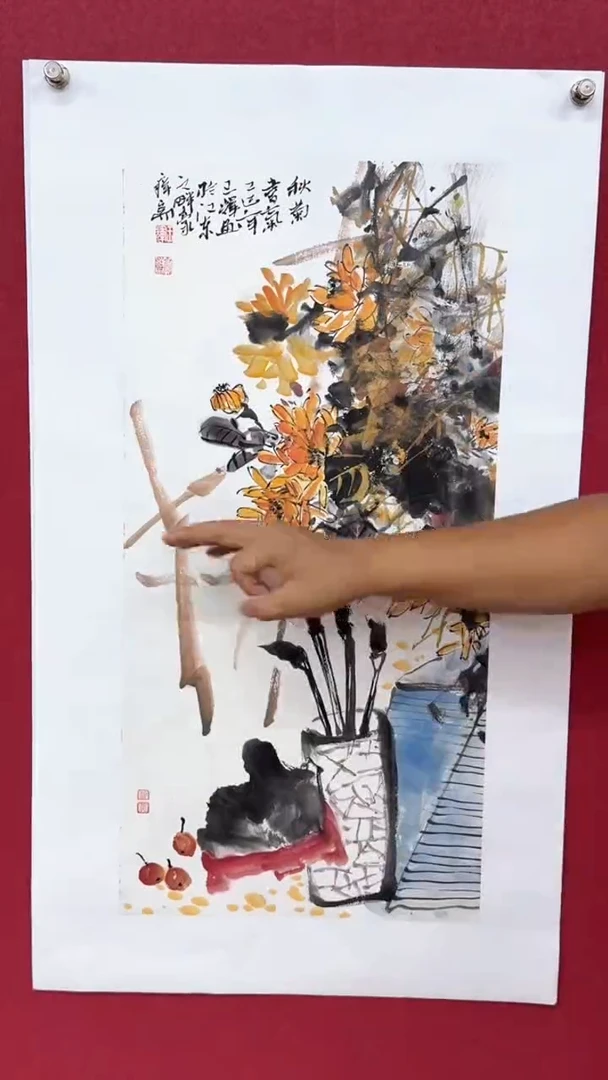 国画国画绘画山水花鸟