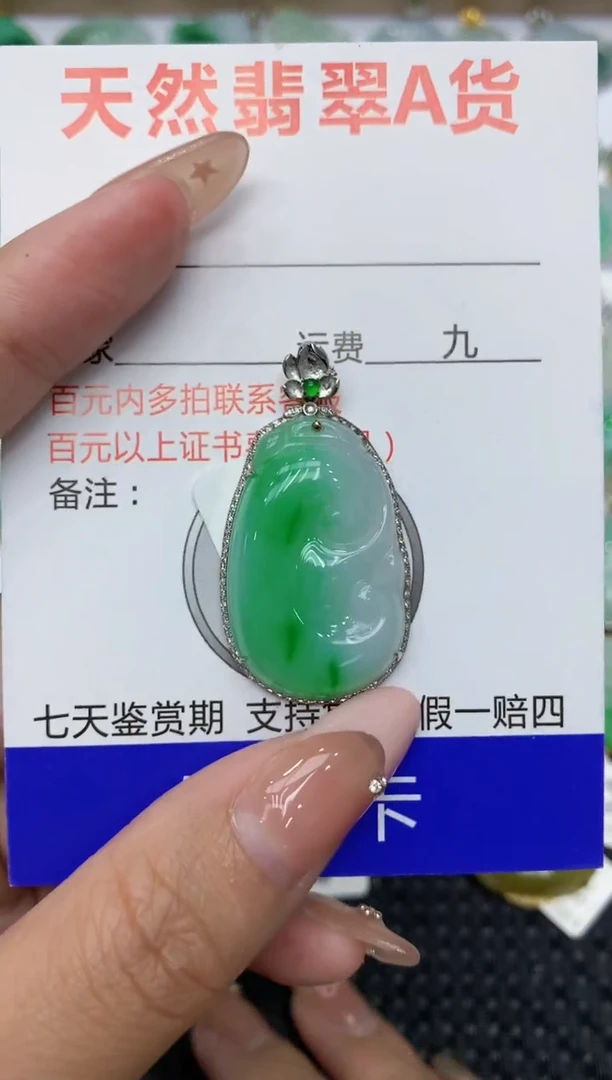 【闪购商品】翡翠颈饰18K金镶嵌111111111