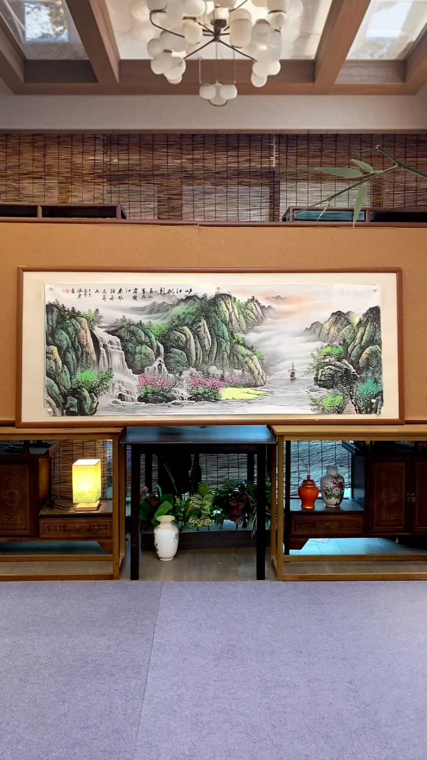 国画国画纯手绘纯实木205*85cm