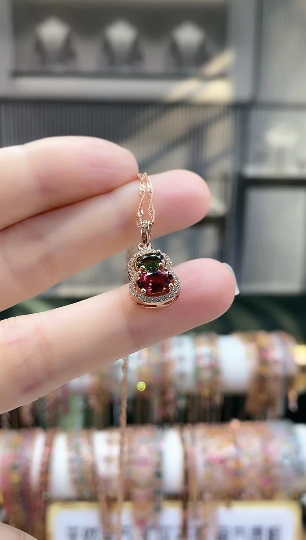 银S925镶嵌吊坠碧玺/888888888888