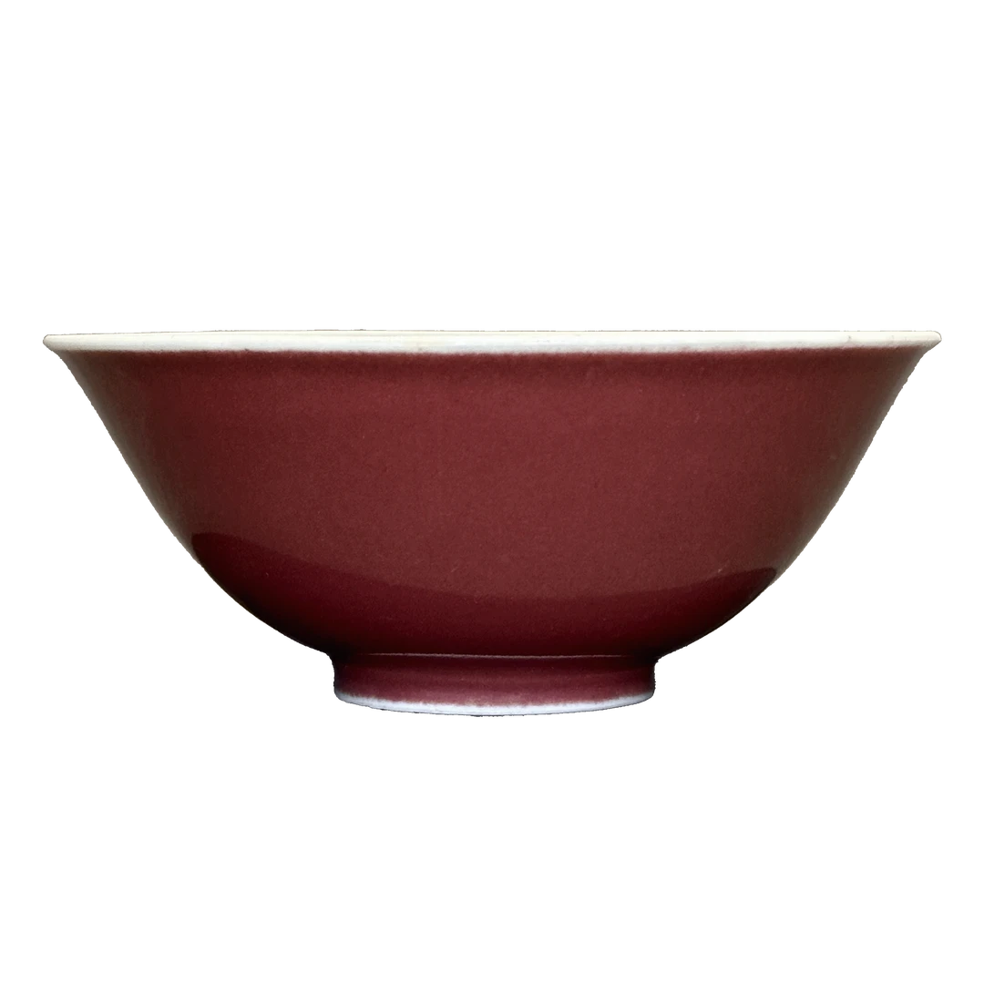25321397y霁红釉碗
