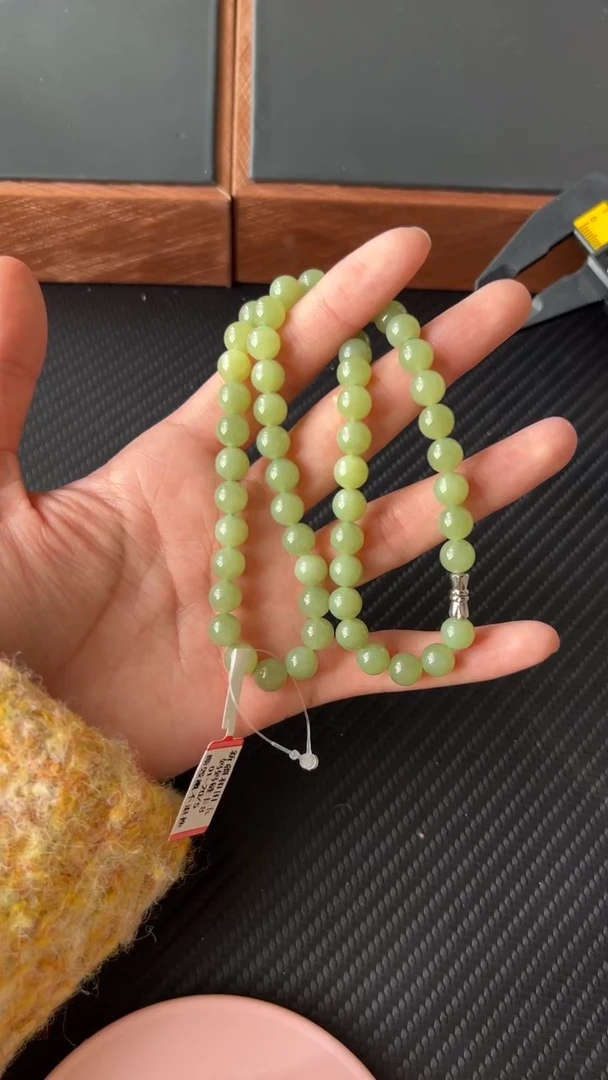 【闪购商品】和田玉项链未镶嵌若羌微色差卡8妈妈链