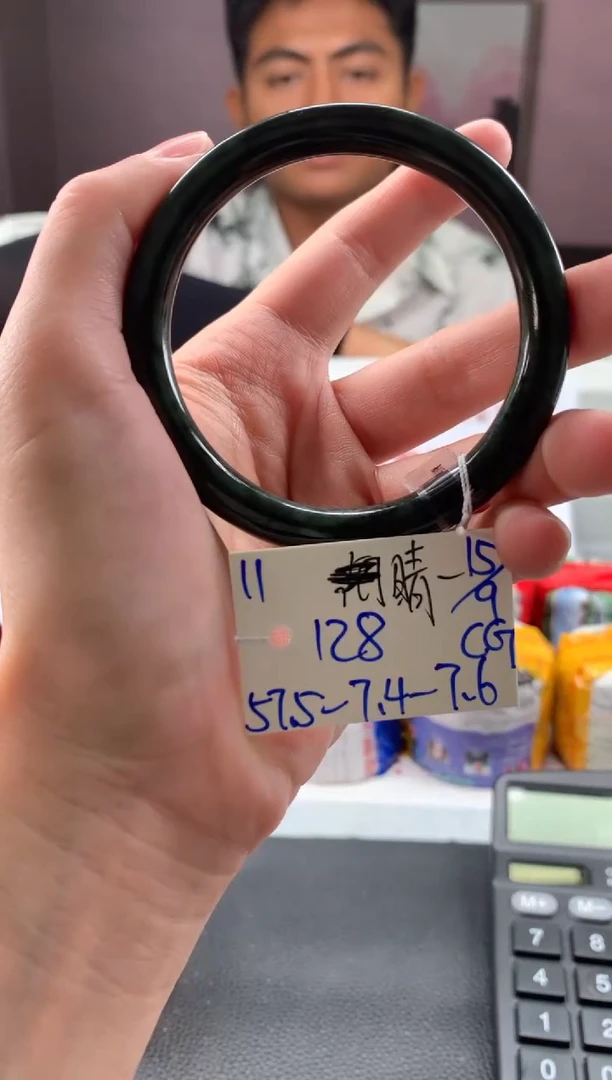 未镶嵌手镯翡翠晴**月翡翠手镯 下单联系小耳机#11