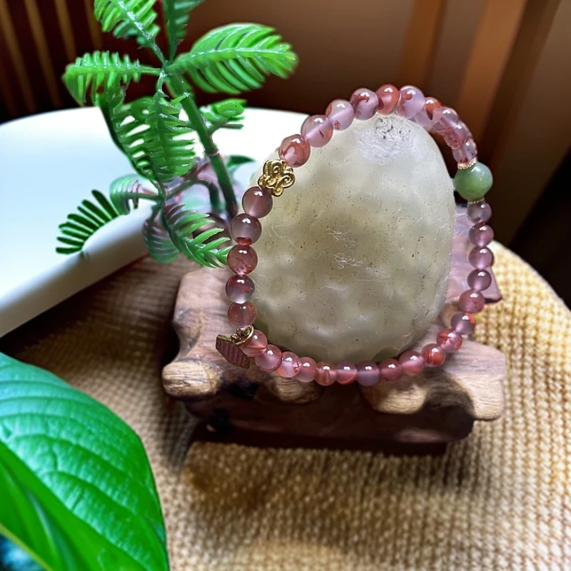 南红玛瑙 DIY 手串冰飘荔枝冻