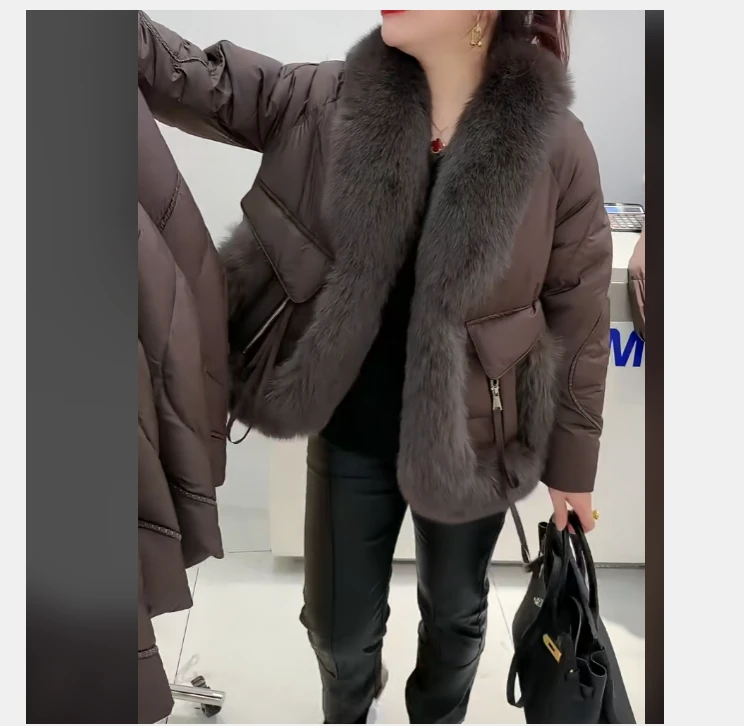 2024冬季新款时尚女装网红潮流气质靓丽漂亮休闲外套短款女阳