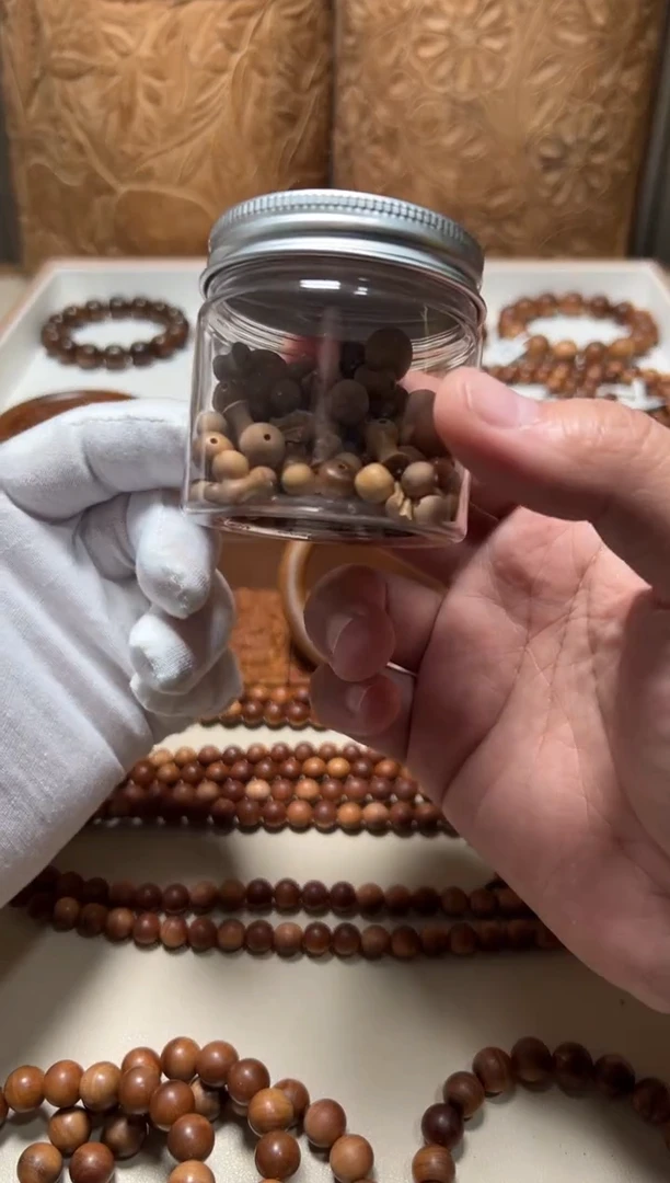 【闪购商品】檀香木散珠老山檀香瑕疵珠20克