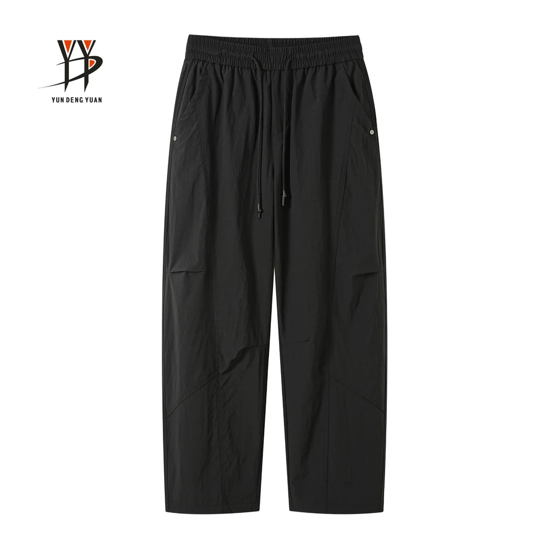 YDY-25春季新款抽绳弯刀裤夏季宽松休闲裤长裤舒适男生JF25-110