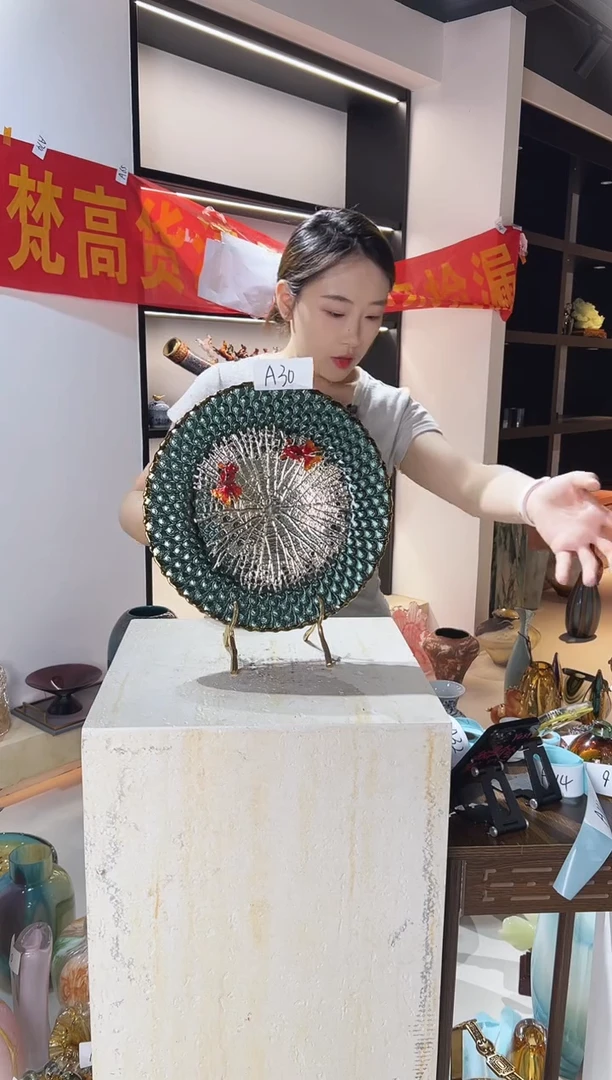 琉璃如鱼得水摆件清仓A30