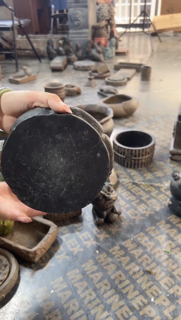 陶土【火山泥】金箍坛底座