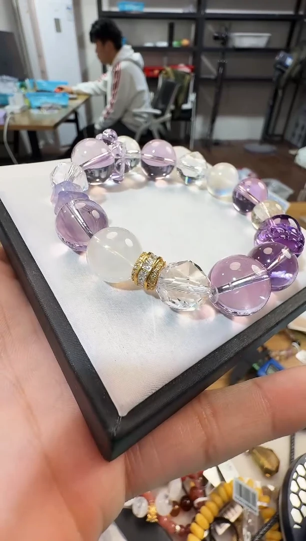 未镶嵌手链水晶晶6633 约10-15mm