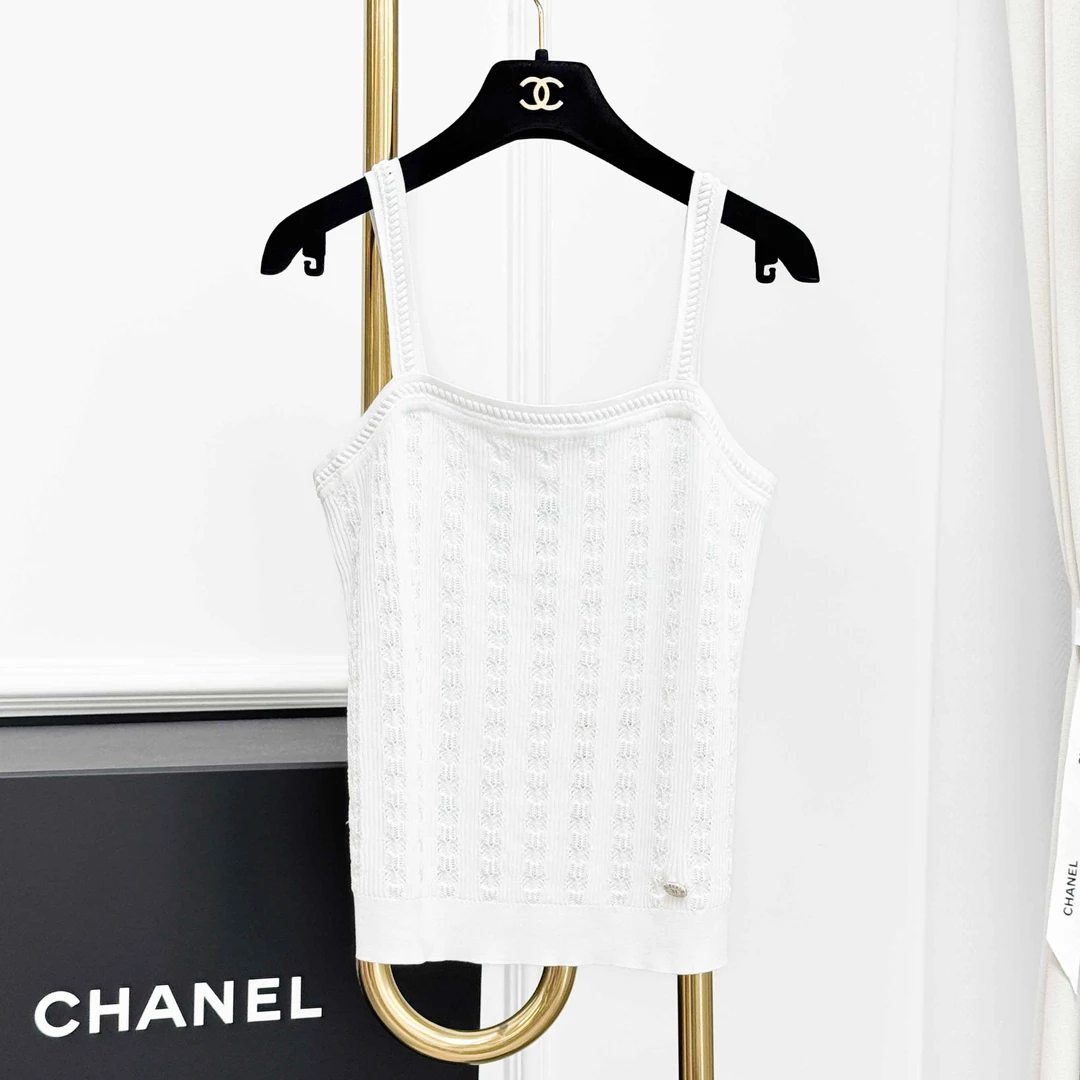 99新 Chanel/香奈儿 40码 白色 针织 吊带