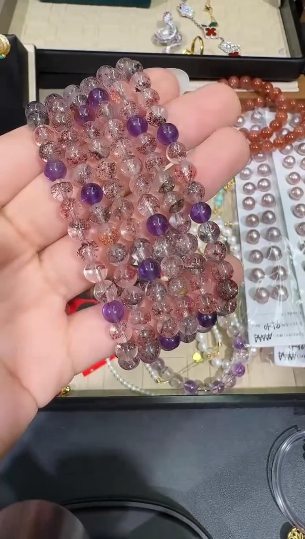 【闪购商品】水晶手串未镶嵌X0202-1332-86多样性发一件