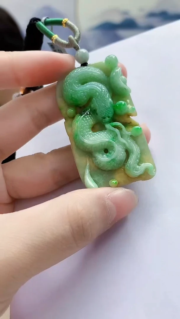 未镶嵌定制翡翠5145lr-毛货挂件13