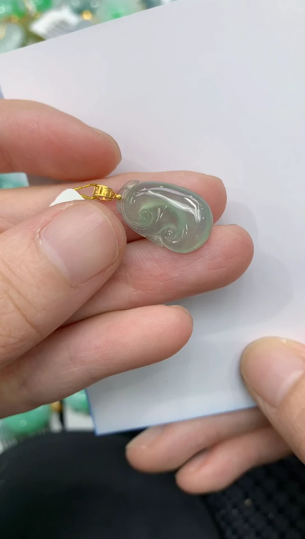 【闪购商品】翡翠颈饰18K金镶嵌11111111