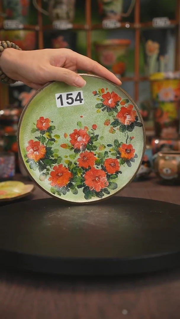 紫砂油画手绘釉下彩154