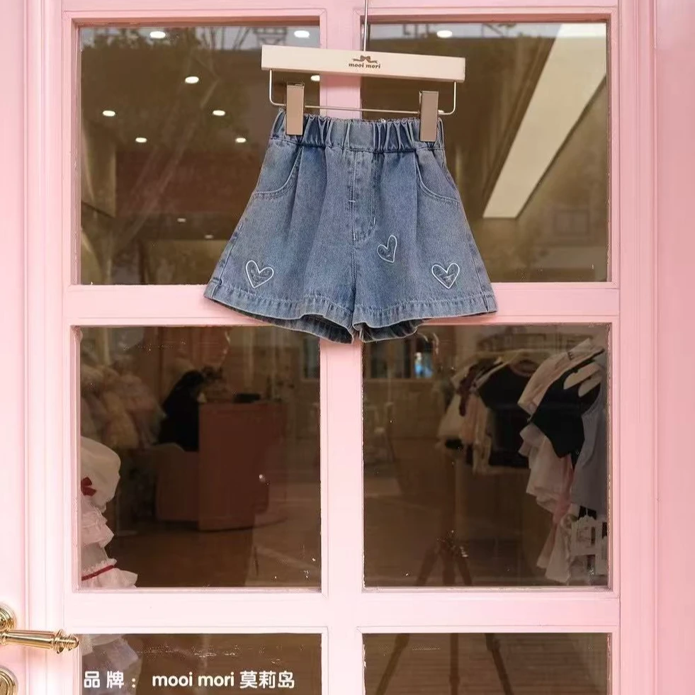 Alice* 838* 茉莉岛女童夏季爱心款短裤
