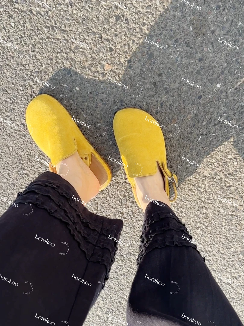 【BORAKOO】 在逃公主憨憨小黄鞋~小粉鞋凉鞋鞋托