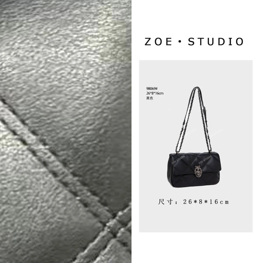 【佐伊甄选】QYX-98069-黑色轻奢女士时尚潮流通勤腋下斜包
