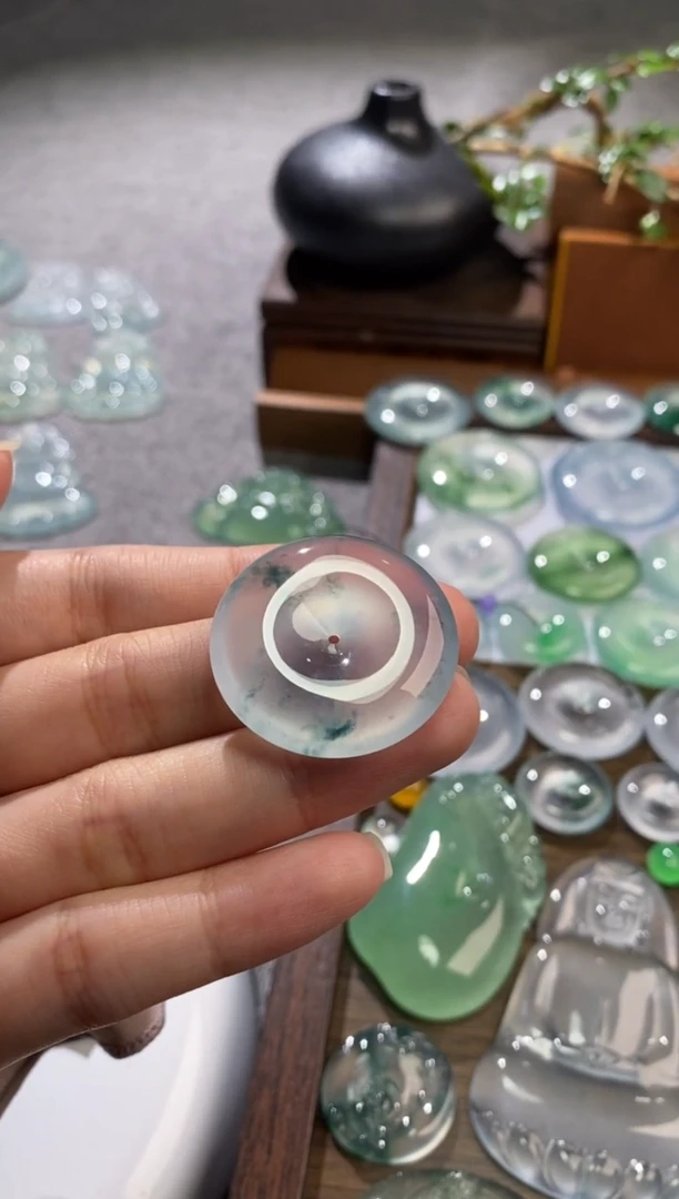 吊坠(不含链)未镶嵌翡翠扣子