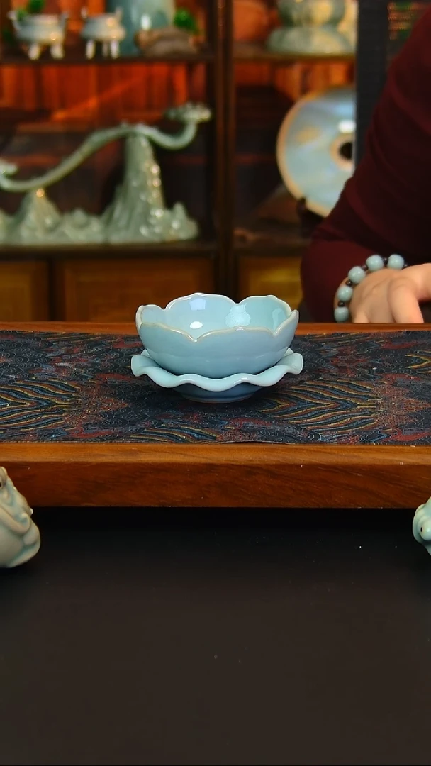 瓷片曾****的原矿汝瓷福利茶漏，全品